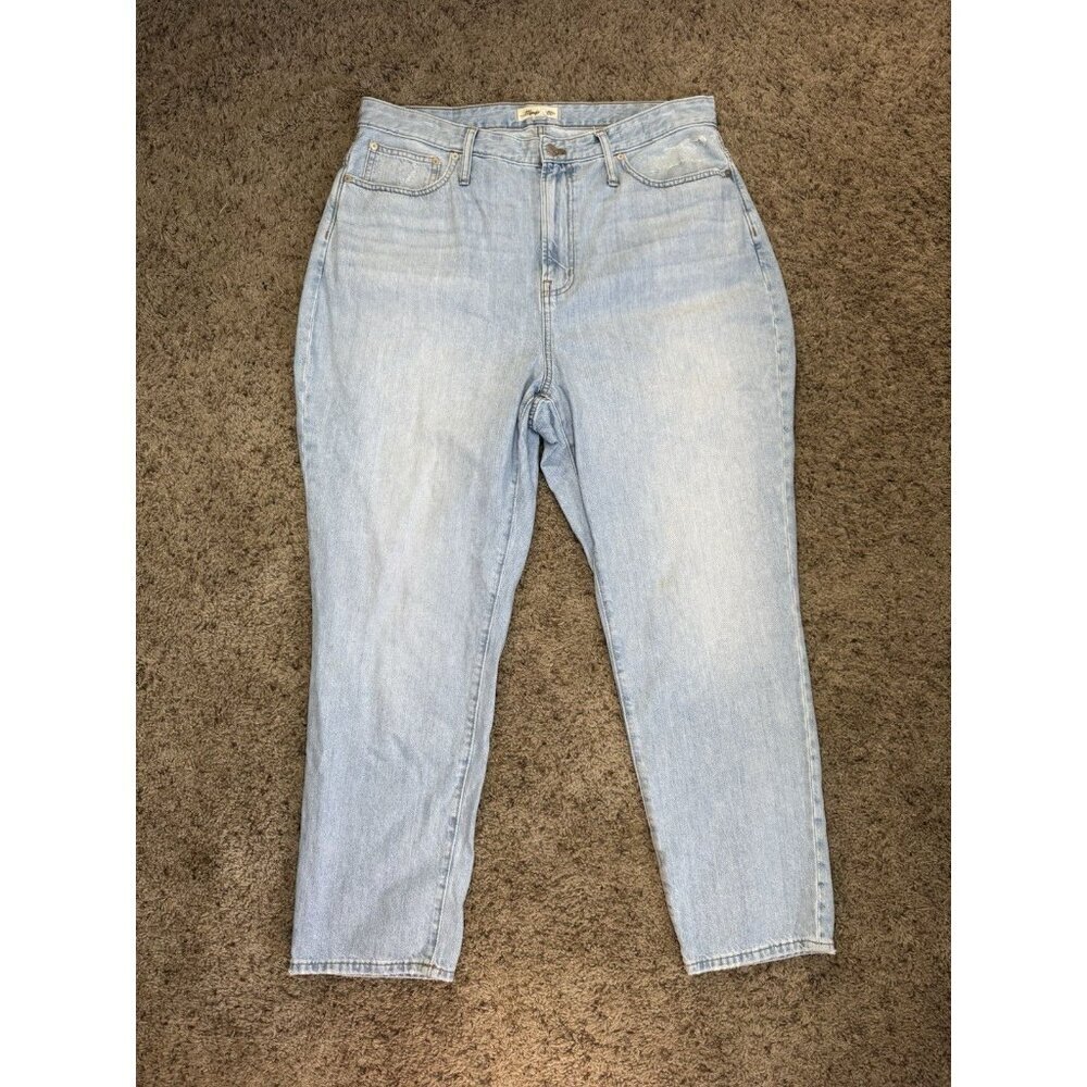 MADEWELL The Curvy Perfect Vintage Jeans High-Rise Light Wash 36x27 Casual Basic